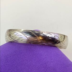 💛 Vintage Sterling Silver Simbo (Birks) Bracelet Cuff